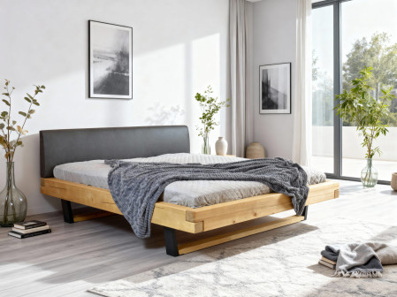 Laura fenyő masszív ágy lábakon, 160 x 200 cm  - 11