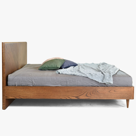 Ágy retro dizájnban 160 x 200, Bordó  - 1