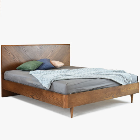 Ágy retro dizájnban 160 x 200, Bordó  - 4