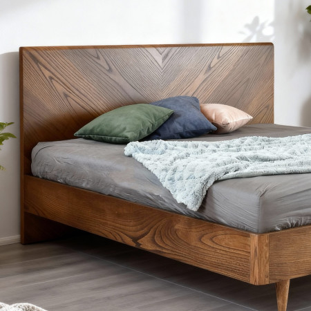 Ágy retro dizájnban 160 x 200, Bordó  - 7