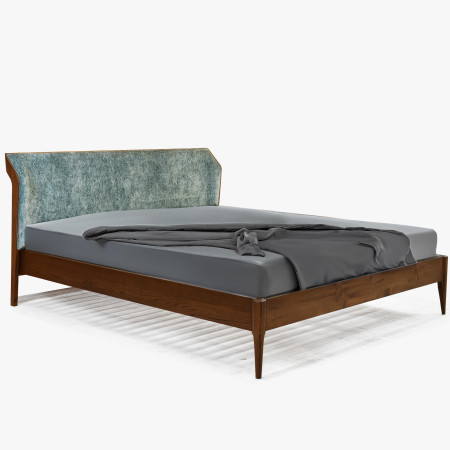 Retro ágy támlával - zöld, 180 x 200 cm  - 4