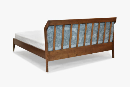 Retro ágy támlával - zöld, 180 x 200 cm  - 9