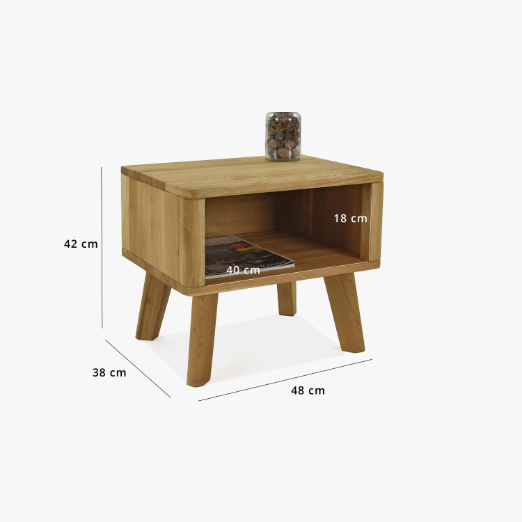 Tölgyfa Marina éjjeli szekrény  - 6