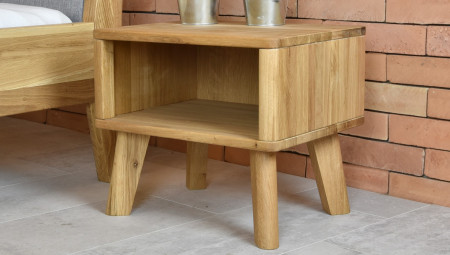 Postel z tömör fából - szürke szövet fejvég Marina 160 x 200 cm  - 13