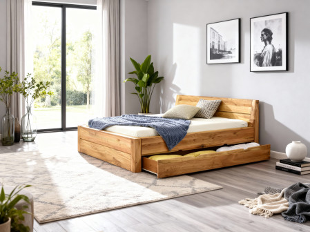 Masszív ágy tárolóhellyel, Julia 160 x 200 cm  - 16