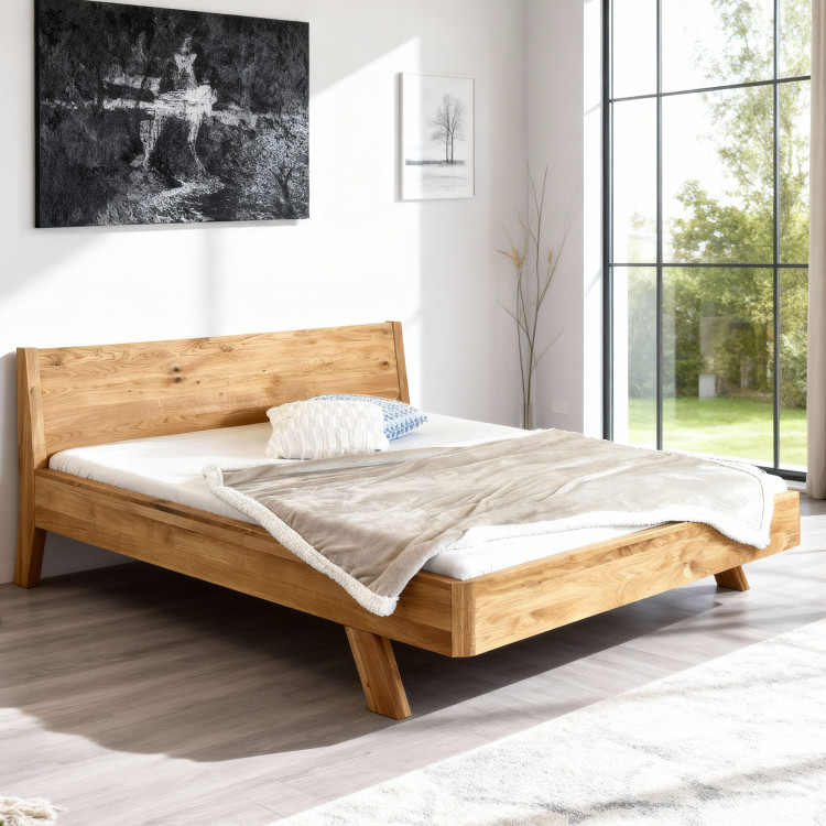 Tömör tölgy ágy, marina 180 x 200 cm  - 0