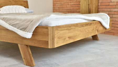 Tömör tölgy ágy, marina 180 x 200 cm  - 4