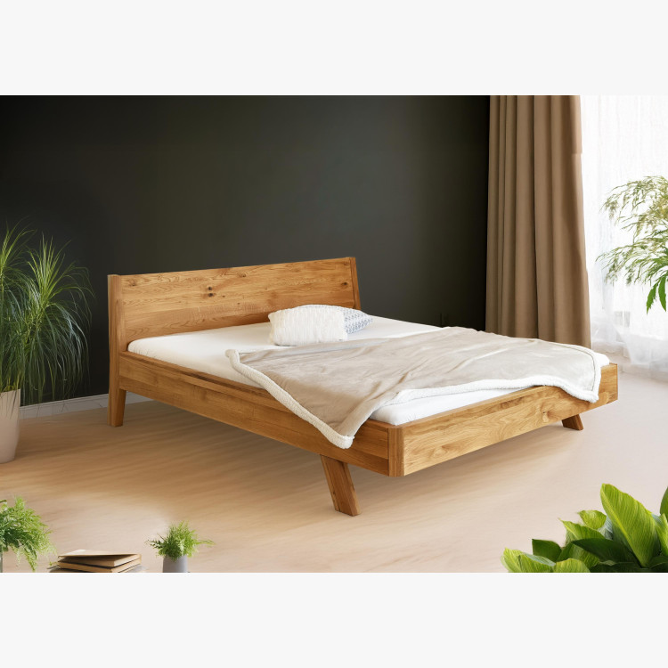 Tömör tölgy ágy, marina 180 x 200 cm  - 11