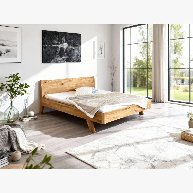 Tömör tölgy ágy, marina 180 x 200 cm  - 13