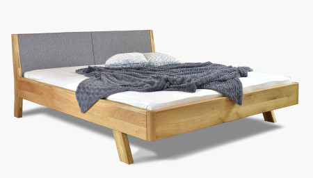 Masszív ágy - szürke szövet fejvég Marina 180 x 200 cm  - 1