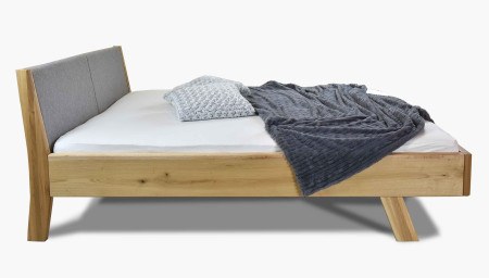 Masszív ágy - szürke szövet fejvég Marina 180 x 200 cm  - 3