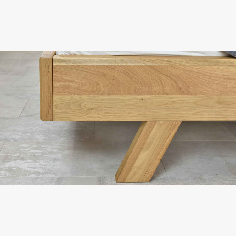 Masszív ágy - szürke szövet fejvég Marina 180 x 200 cm  - 5