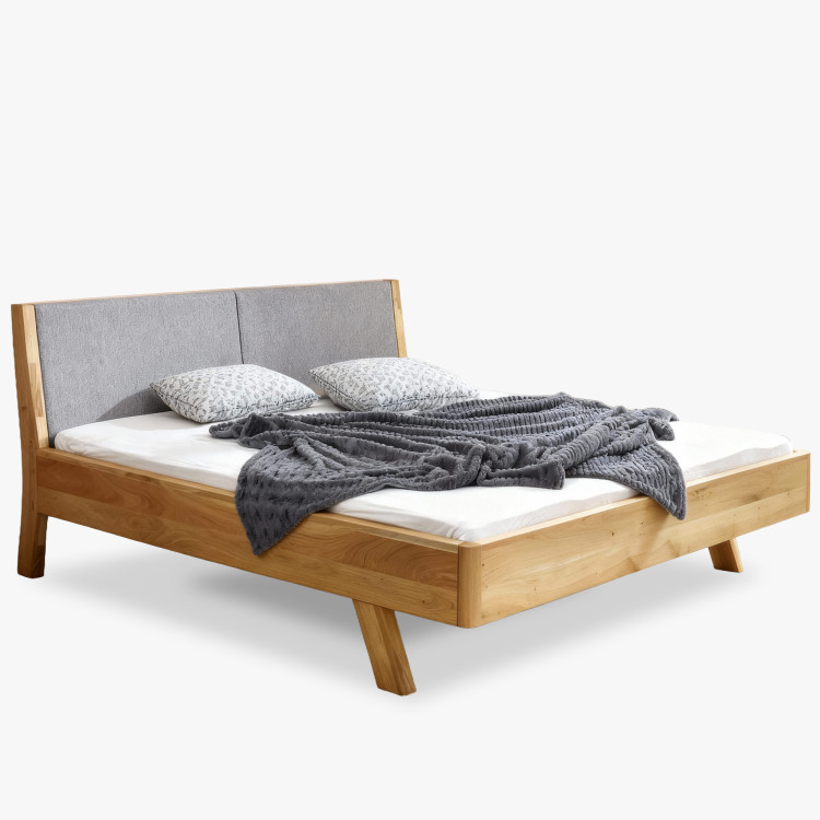 Masszív ágy - szürke szövet fejvég Marina 180 x 200 cm  - 20