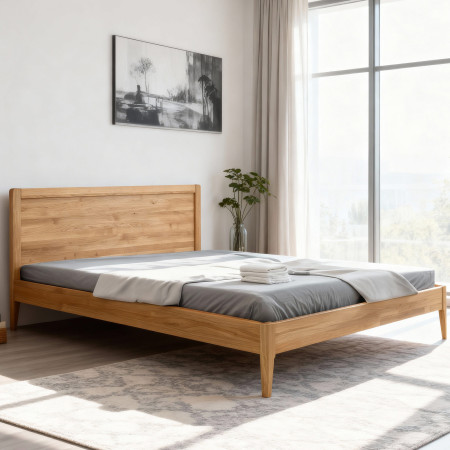 Franciaágy tölgyfa lábakkal, Praha modell  - 0