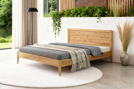 Franciaágy tölgyfa lábakkal, Praha modell  - 12