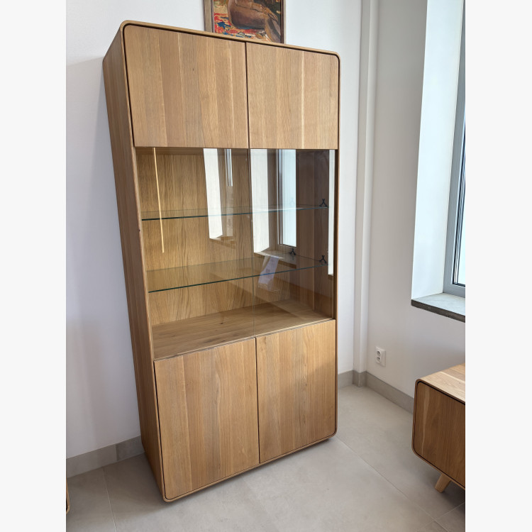 Tölgyfa vitrin a nappaliba  - 0