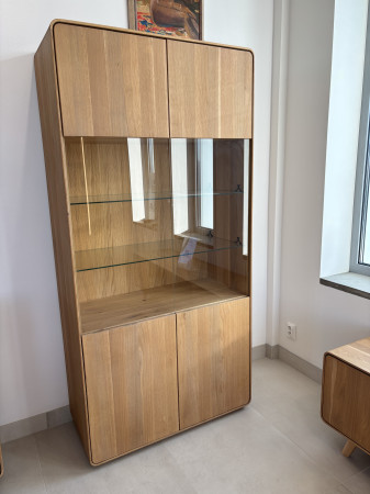 Tölgyfa vitrin a nappaliba  - 0