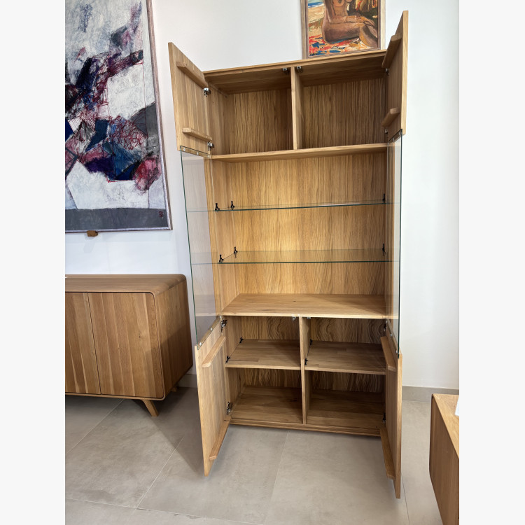 Tölgyfa vitrin a nappaliba  - 1