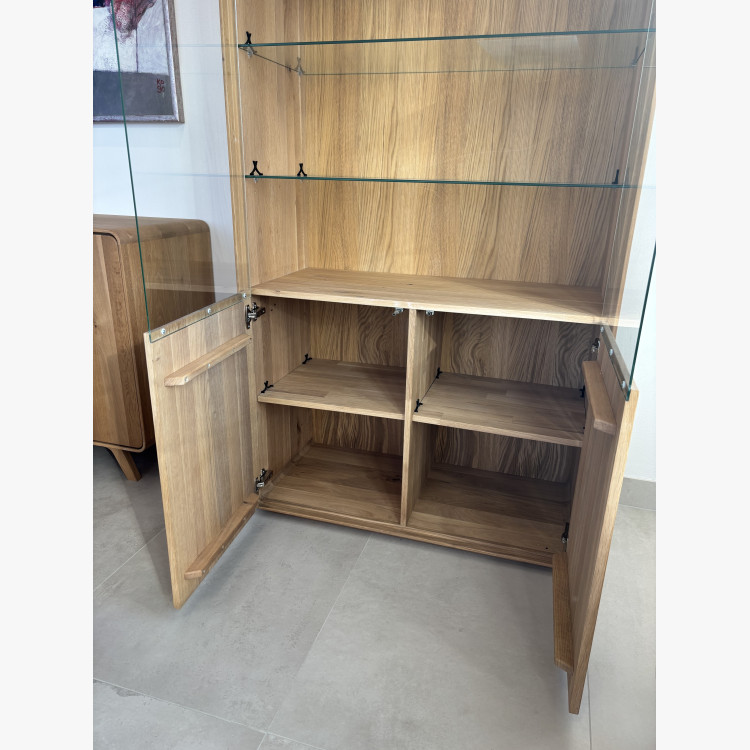 Tölgyfa vitrin a nappaliba  - 2