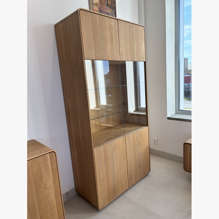 Tölgyfa vitrin a nappaliba  - 3