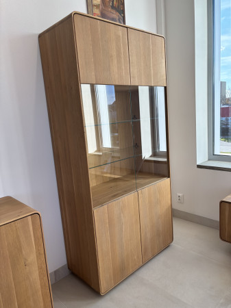 Tölgyfa vitrin a nappaliba  - 3