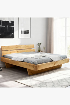Őszinte fenyőből készült masszív ágy 180 cm  - 0