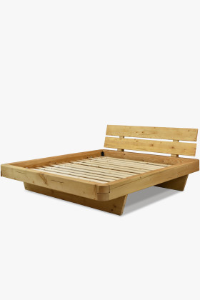 Őszinte fenyőből készült masszív ágy 180 cm  - 0 2