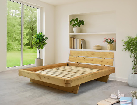 Őszinte fenyőből készült masszív ágy 180 cm  - 2