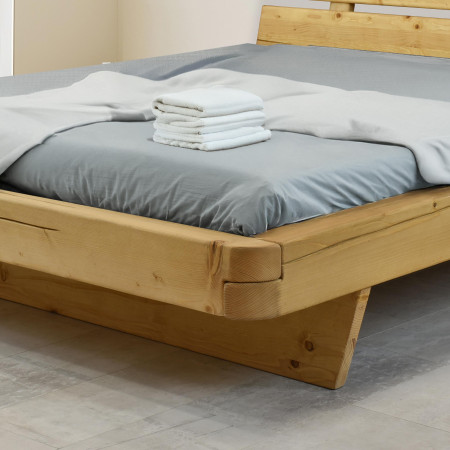 Őszinte fenyőből készült masszív ágy 180 cm  - 5
