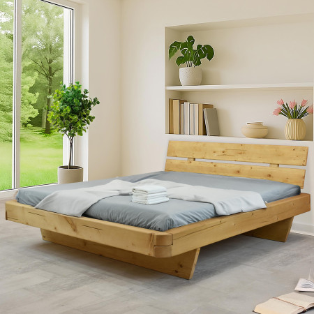 Őszinte fenyőből készült masszív ágy 180 cm  - 6