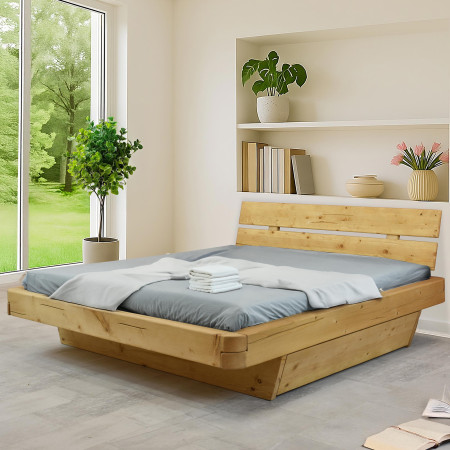 Őszinte fenyőből készült masszív ágy 180 cm  - 8