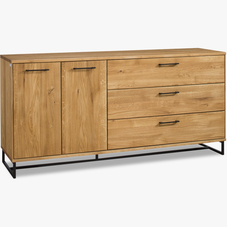 Nagy komód a hálószobába - Loft stílusú tömörfa, Lagos 49  - 3