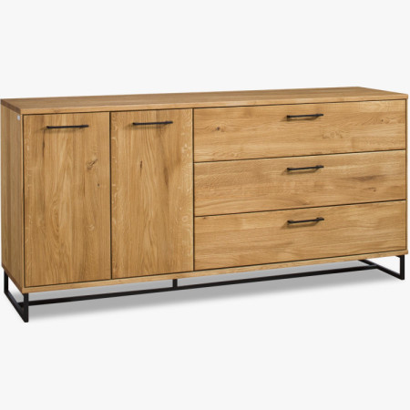 Nagy komód a hálószobába - Loft stílusú tömörfa, Lagos 49  - 3