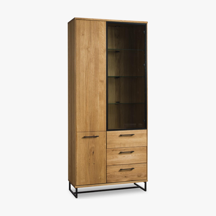 Magas vitrin fekete fém lábakkal, Lagos 10  - 3