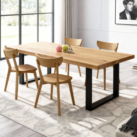 Tölgy Étkezőszett Eva Székekkel  - 1