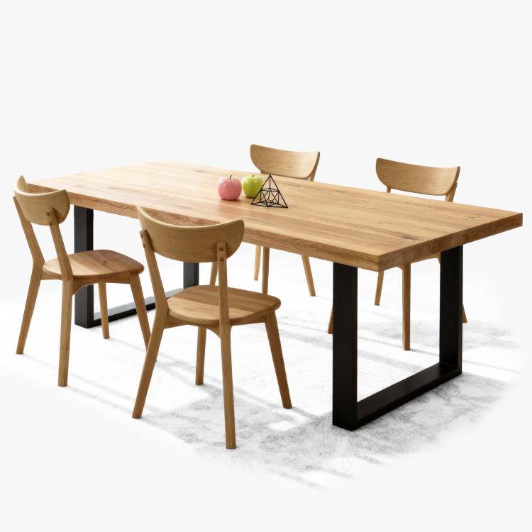 Tölgy Étkezőszett Eva Székekkel  - 2