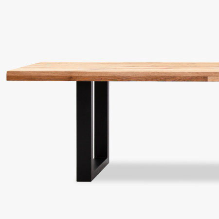 Masszív tölgyfa pad, háttámla nélkül, 180 cm  - 5