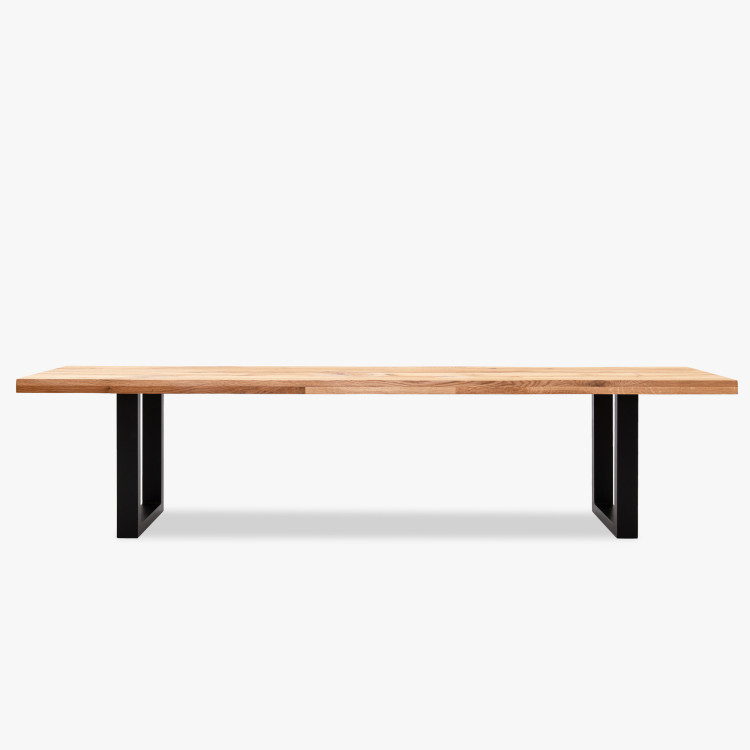 Masszív tölgyfa pad, háttámla nélkül, 180 cm  - 6