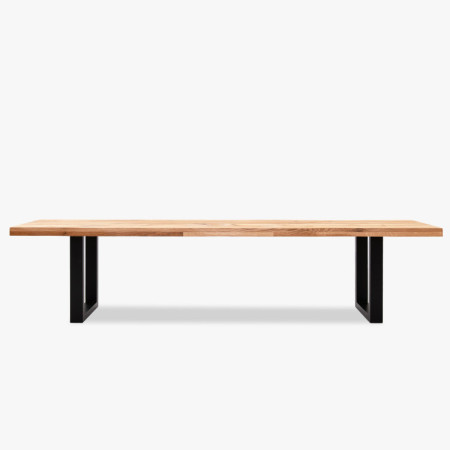 Tömör tölgyfa pad, háttámla nélkül, 200 cm  - 6