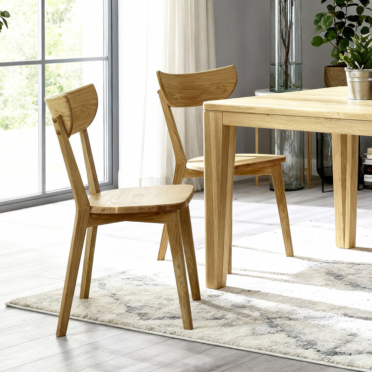 Étkezőasztal TÖLGY olaj masszív, YORK modell 140 x 80 cm  - 4