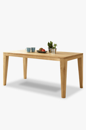 Étkezőasztal, YORK modell, 160 x 90 cm, tömör tölgy, olajozott  - 1 2