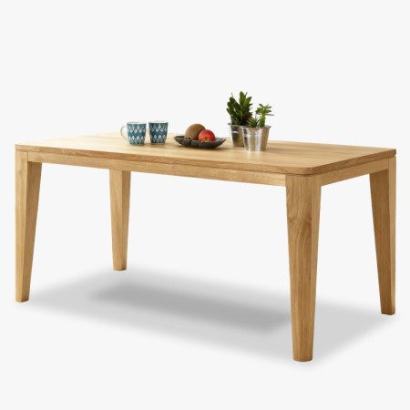 Étkezőasztal, YORK modell, 160 x 90 cm, tömör tölgy, olajozott  - 2