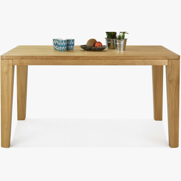 Étkezőasztal, YORK modell, 160 x 90 cm, tömör tölgy, olajozott  - 5