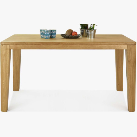 Étkezőasztal, YORK modell, 160 x 90 cm, tömör tölgy, olajozott  - 5