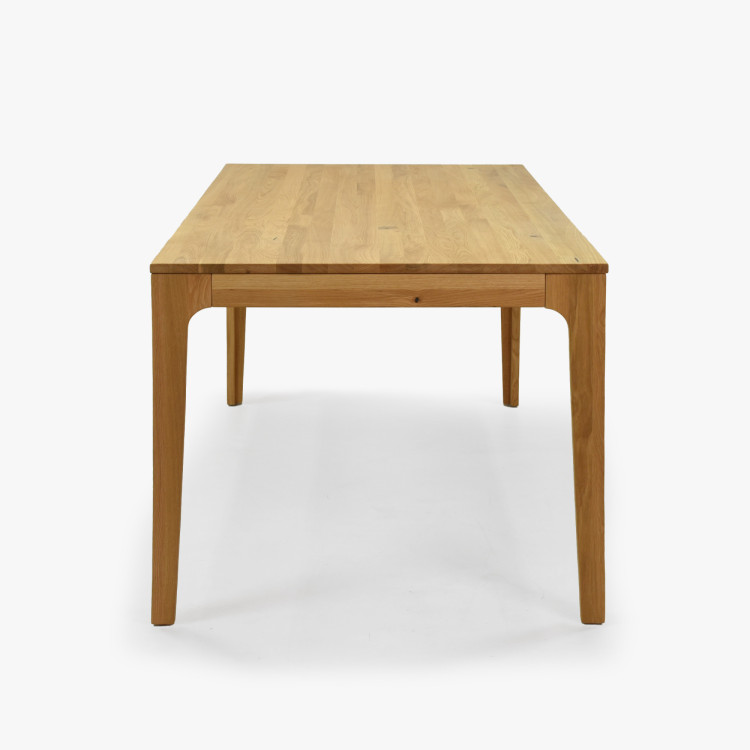 Bővíthető tömörfa asztal - tölgyfa, 180 cm hosszú  - 11