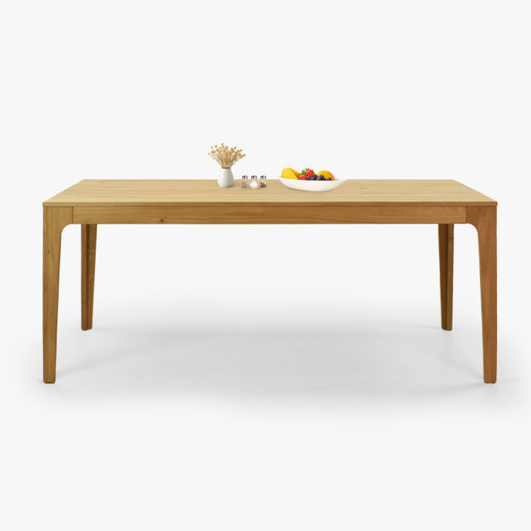 Bővíthető tömörfa asztal - tölgyfa, 180 cm hosszú  - 15