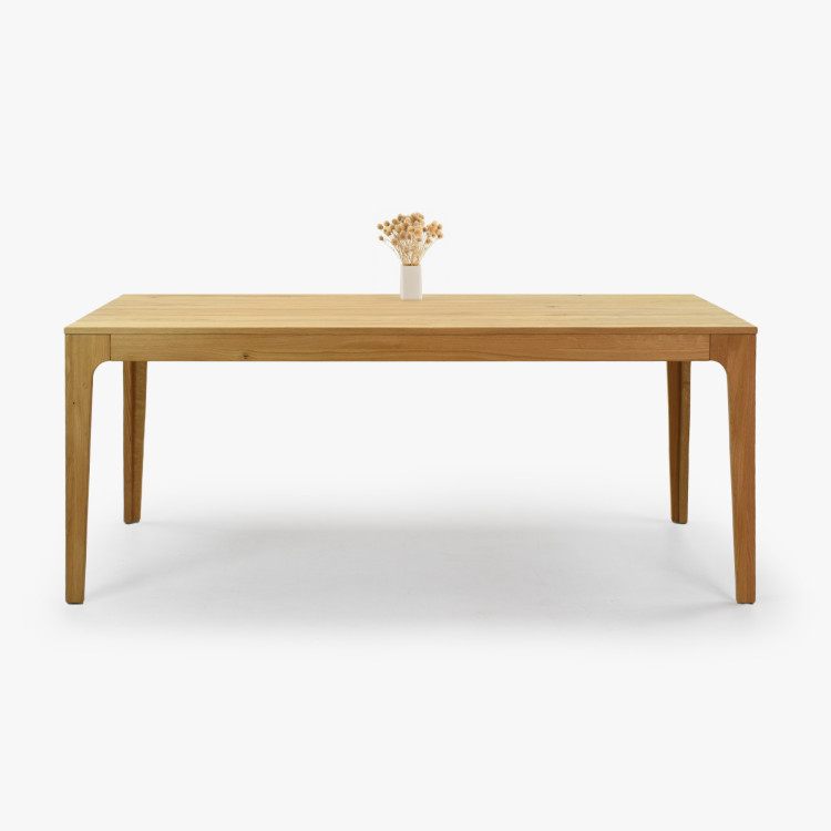 Bővíthető tömörfa asztal - tölgyfa, 180 cm hosszú  - 18