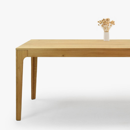 Bővíthető tömörfa asztal - tölgyfa, 180 cm hosszú  - 19