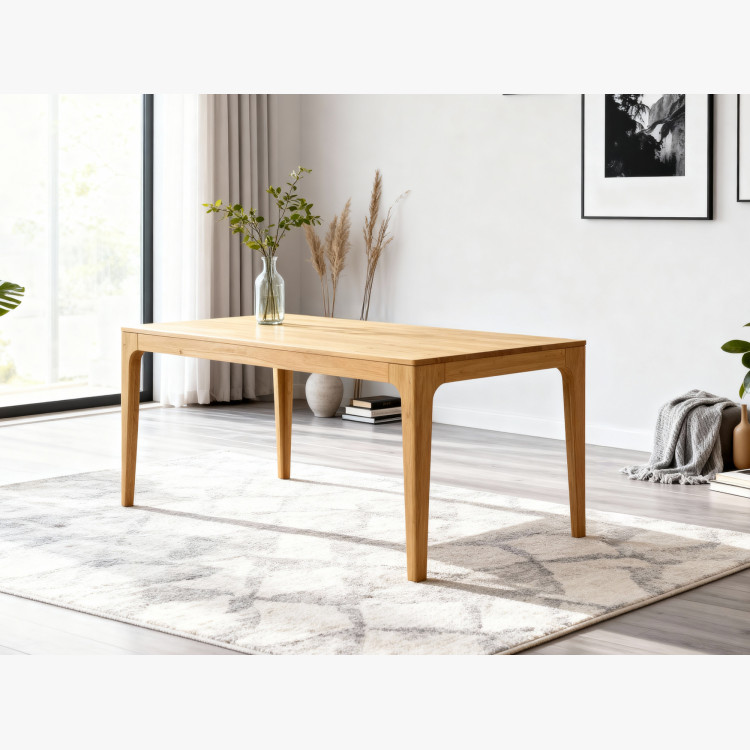 Bővíthető tömörfa asztal - tölgyfa, 180 cm hosszú  - 28