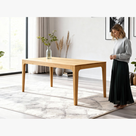Bővíthető tömörfa asztal - tölgyfa, 180 cm hosszú  - 29